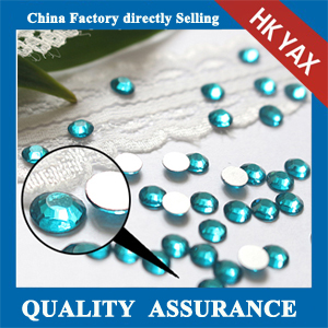 Blue Zircon flat back crystal stone wholesale