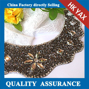 YAX-D013 Wave Shape Rhinestone Patches