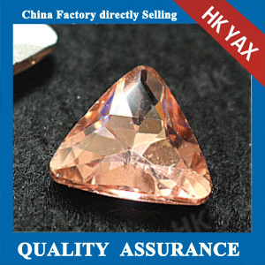 high quality champange triangle glass chaton