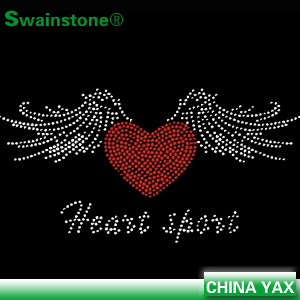 Wing rhinestone transfer designs